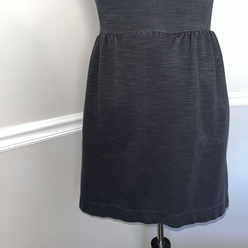 Madewell Size S Black‎ Spacedye Cotton Blend Sleeveless Midi Dress Whimsigoth - Picture 8 of 12